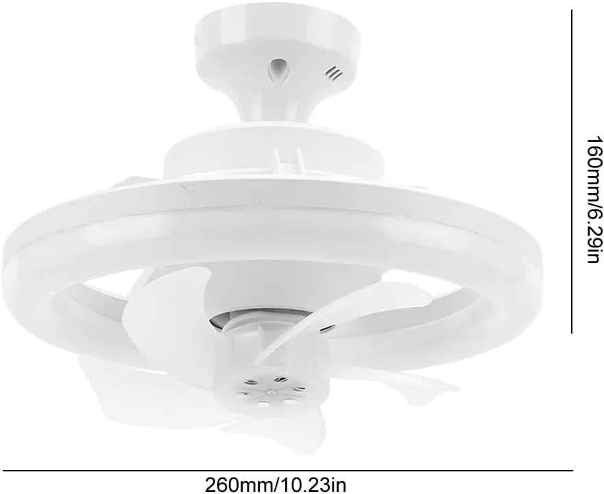 Ventilateur de Plafond avec Éclairage LED et Télécommande Intelligente ( 2x1 )