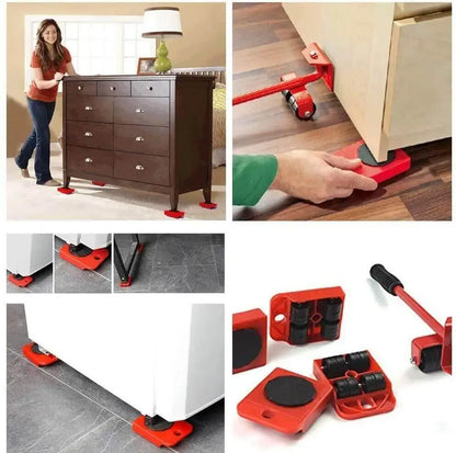 Kit Complet (5pc) de Levage et Transport pour Maison Sans Effort