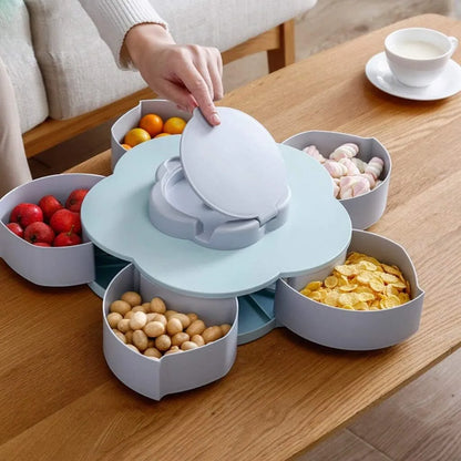 Boîte à Snacks avec 5 compartiments - Rotative 360°