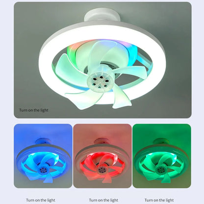Ventilateur de Plafond avec Éclairage LED et Télécommande Intelligente ( 2x1 )