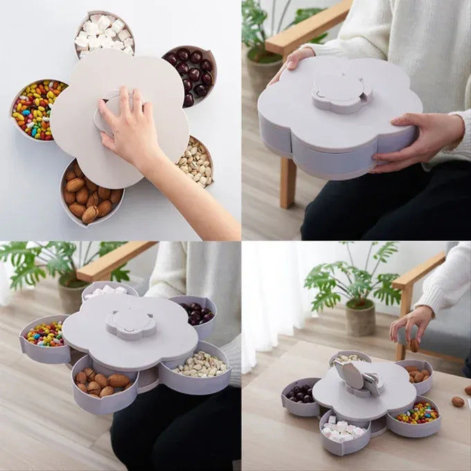 Boîte à Snacks avec 5 compartiments - Rotative 360°