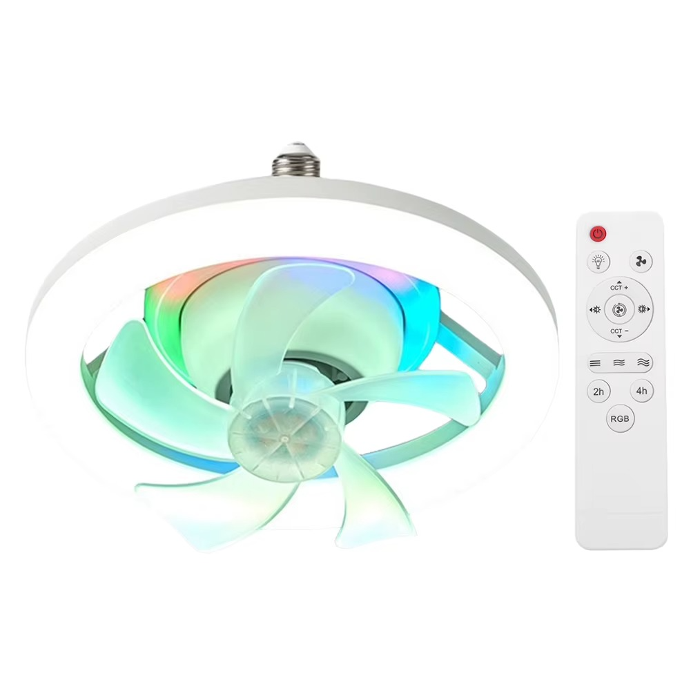 Ventilateur de Plafond avec Éclairage LED et Télécommande Intelligente ( 2x1 )