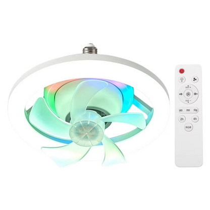Ventilateur de Plafond avec Éclairage LED et Télécommande Intelligente ( 2x1 )