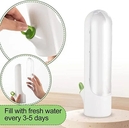 حافظة خضر وأعشاب طازجة مع خزان ماء - للحفاظ على النكهة لأيام أطول