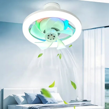 Ventilateur de Plafond avec Éclairage LED et Télécommande Intelligente ( 2x1 )