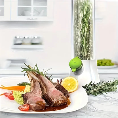 حافظة خضر وأعشاب طازجة مع خزان ماء - للحفاظ على النكهة لأيام أطول