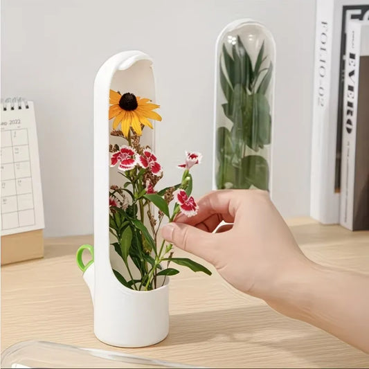 حافظة خضر وأعشاب طازجة مع خزان ماء - للحفاظ على النكهة لأيام أطول