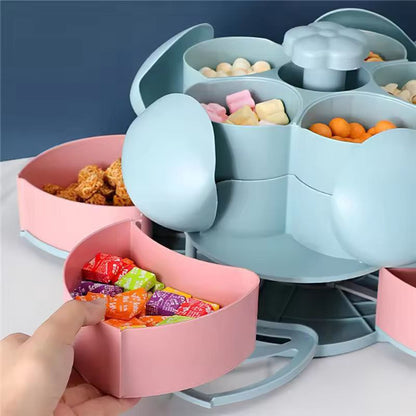 Boîte à Snacks Rotative 360° Pratique et Élégante