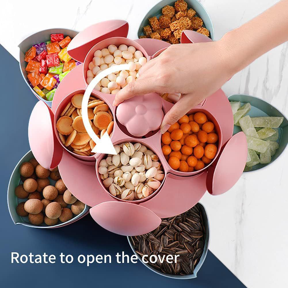 Boîte à Snacks Rotative 360° Pratique et Élégante