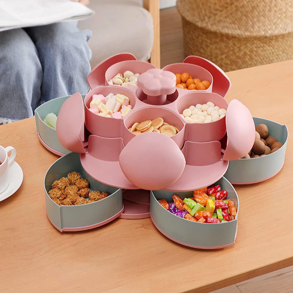 Boîte à Snacks Rotative 360° Pratique et Élégante