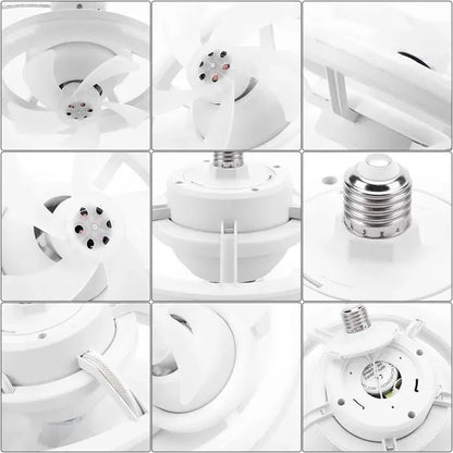 Ventilateur de Plafond avec Éclairage LED et Télécommande Intelligente ( 2x1 )